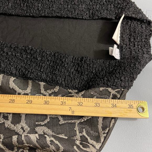 Chico's Womens Cardigan Wrap Medium Animal Print Mixed Media Duster Open Front - Picture 10 of 10